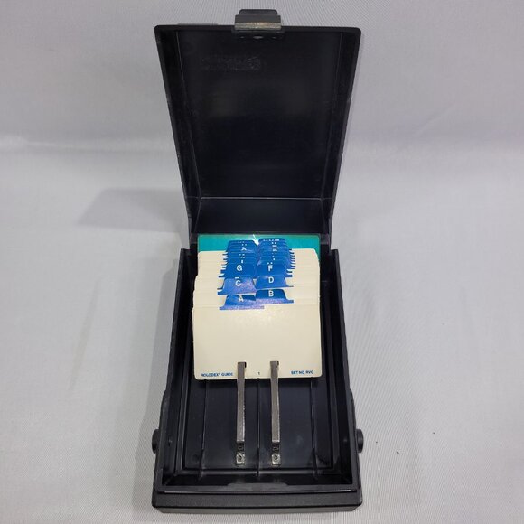 Rolodex Model RC-24 Vintage Address Book Business Card Phone Number Holder - Picture 2 of 2